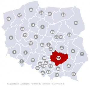 Okręg wyborczy nr 33 (Kielce, świętokrzyskie) - wybory 2015