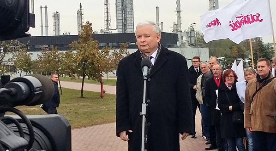 Kaczyński: Orlen i Lotos mają wspierać rozwój Polski