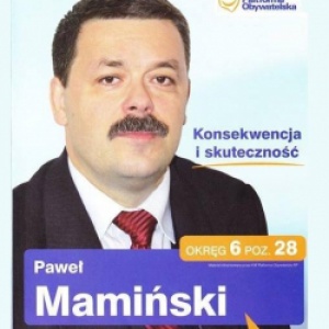 Paweł Mamiński - informacje o kandydacie do sejmu