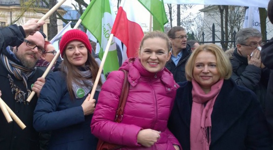 SLD protestowało w obronie polskiej demokracji