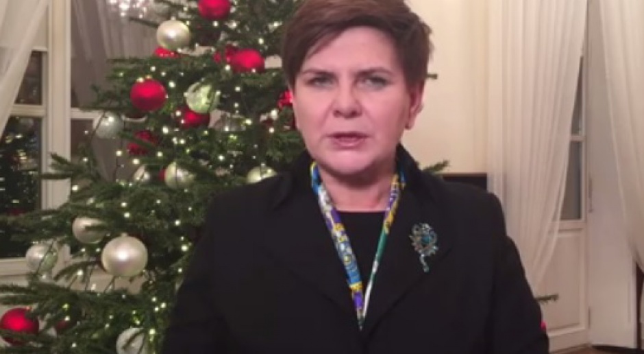 Premier Beata Szydło składa Polakom noworoczne życzenia