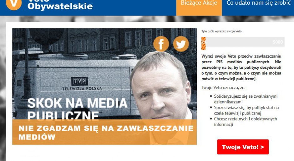 PO uruchomiła stronę vetoobwatelskie.pl