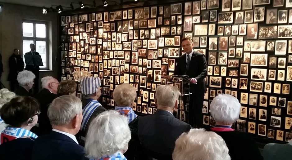 Andrzej Duda w Oświęcimiu przemawiał na obchodach wyzwolenia KL Auschwitz