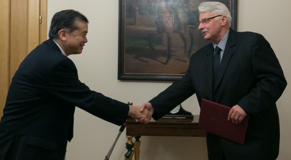 Ambasador Japonii z wizytą pożegnalną u ministra Waszczykowskiego