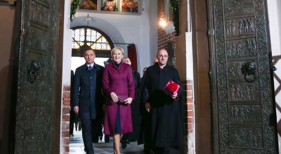 Prezydent na uroczystościach z okazji 1050. rocznicy Chrztu Polski