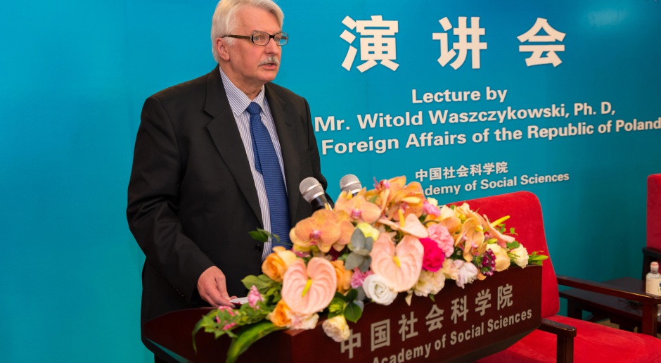 Witold Waszczykowski zakończył wizytę w Chinach