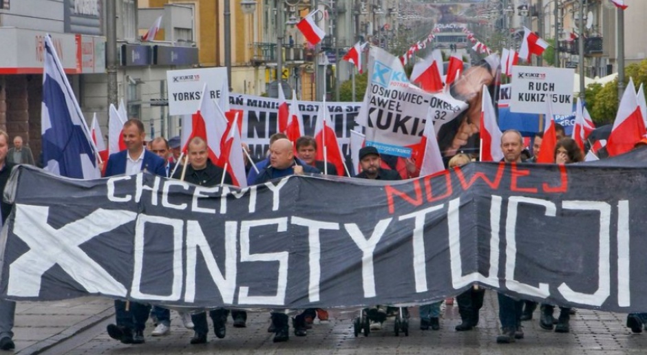 Kukiz'15 maszerował w Kielcach. Formacja chce zmian w Konstytucji
