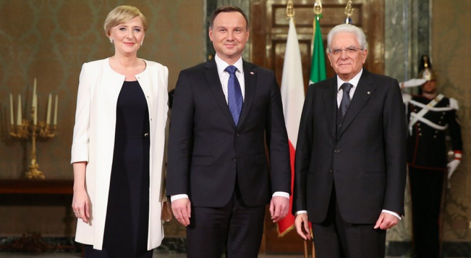 Andrzej Duda rozmawiał z prezydentem Włoch