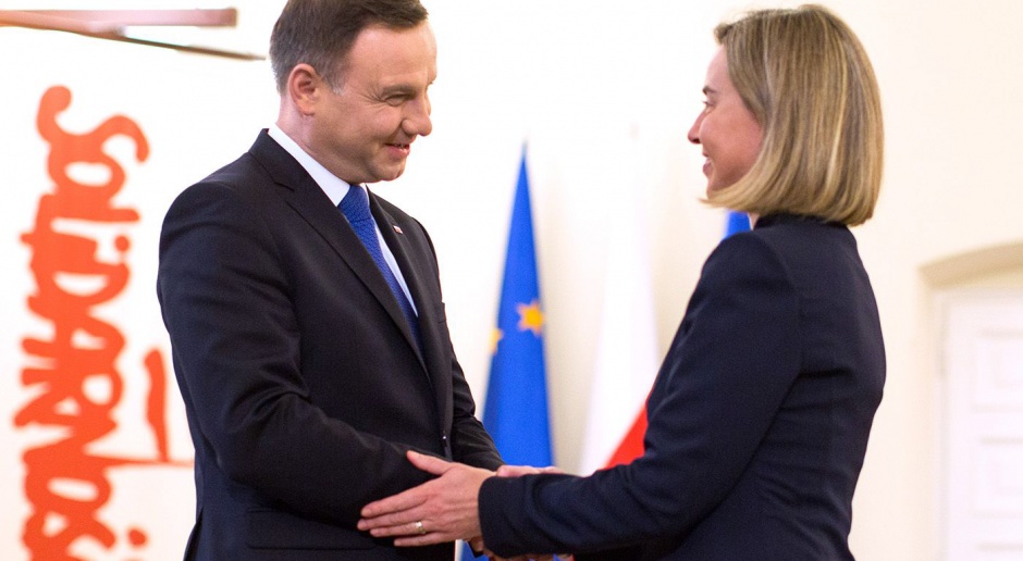 Spotkanie Andrzeja Dudy i Federici Mogherini: Unia bardzo wiele wniesie na szczyt NATO