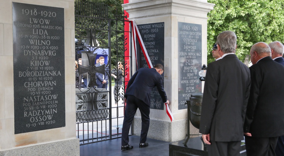 Andrzej Duda odsłonił tablicę upamiętniającą Żołnierzy Wyklętych