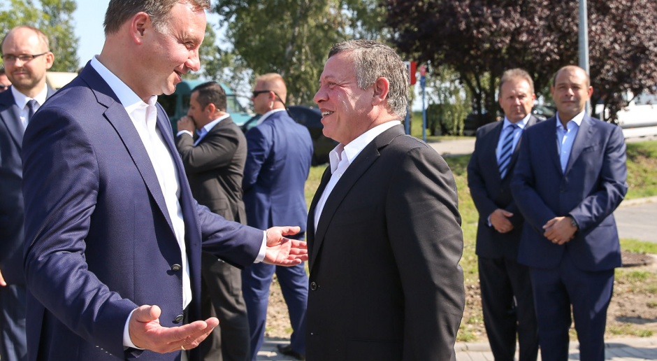Prezydent Andrzej Duda w Gdańsku rozmawiał z królem Jordanii
