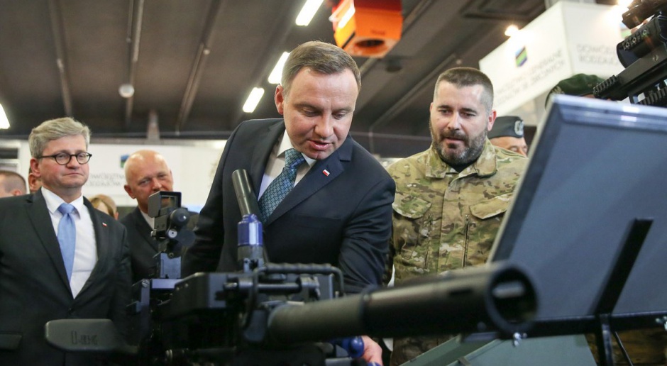 Prezydent Andrzej Duda gościł na targach zbrojeniowych w Kielcach