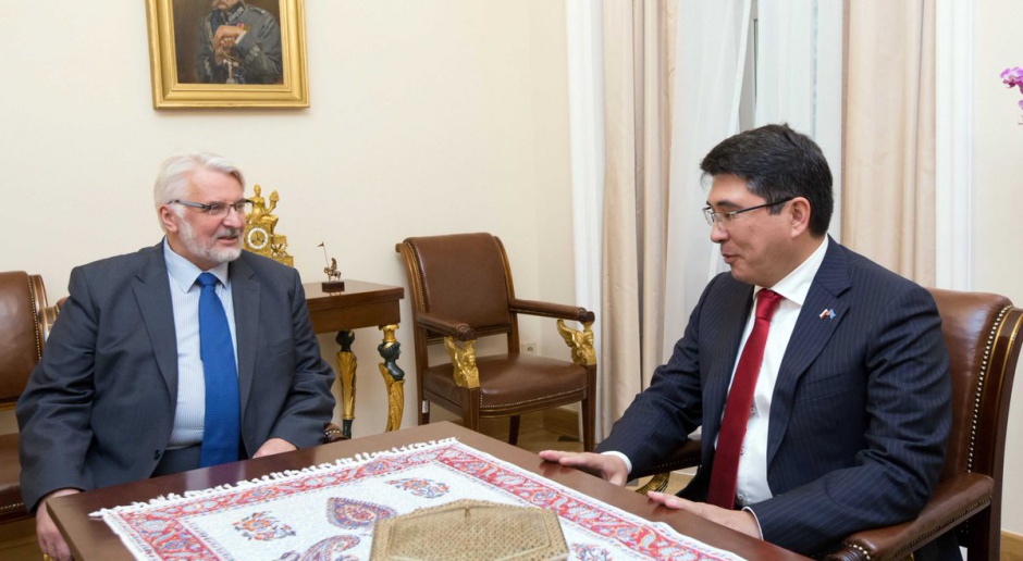 Waszczykowski na spotkaniu z  ambasadorem Republiki Kazachstanu
