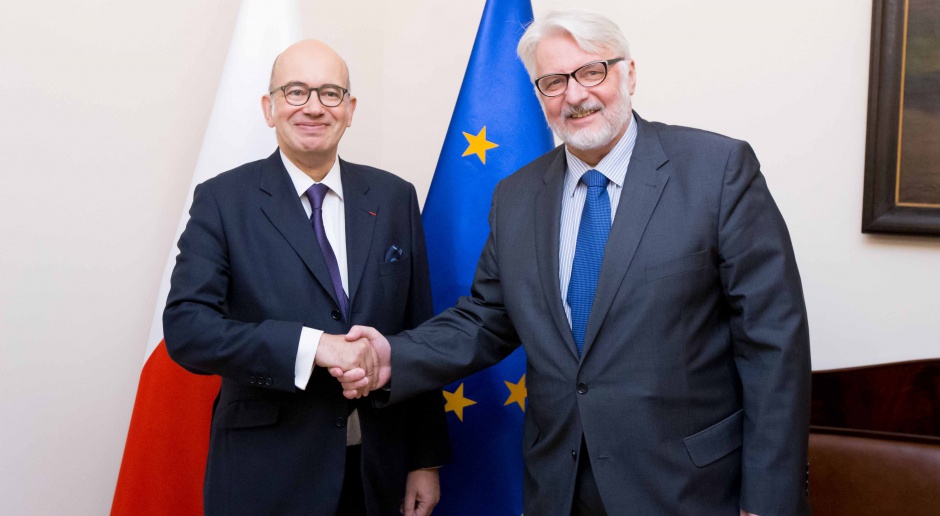 Waszczykowski spotkał się z nowym ambasadorem Francji w Polsce