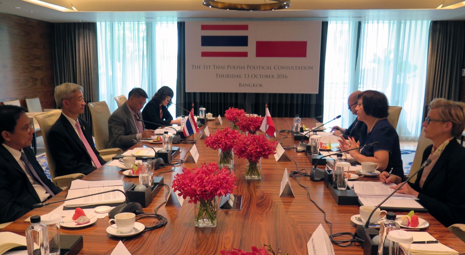 MSZ: Polsko-tajskie konsultacje polityczne w Bangkoku