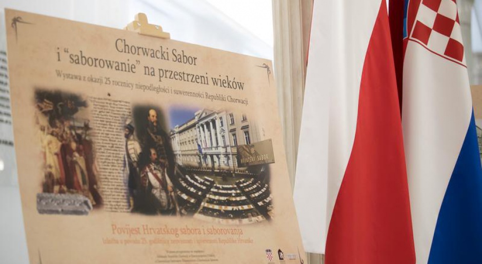 Sejm. Otwarto wystawę o parlamencie Chorwacji