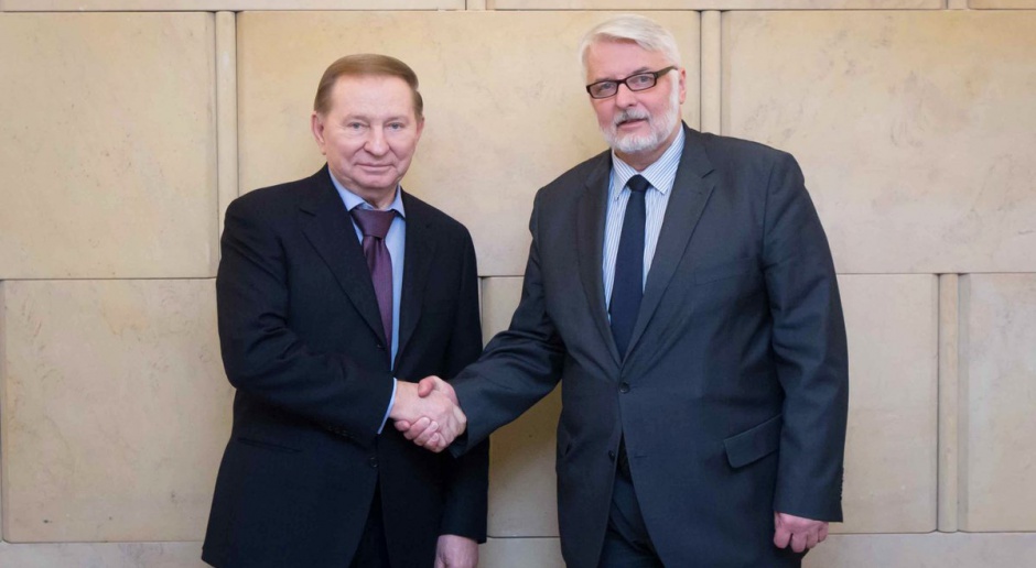 Szef MSZ spotkał się z b. prezydentem Ukrainy Leonidem Kuczmą