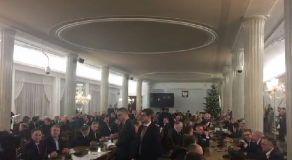 Kancelaria Sejmu: W Sali Kolumnowej znajdują się trzy kamery