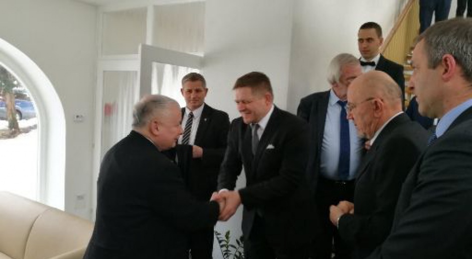 Prezes PiS spotkał się z premierem Słowacji