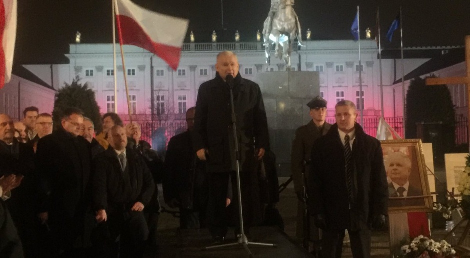 Miesięcznica smoleńska, Jarosław Kaczyński: Zwyciężymy. Będzie wolna Polska