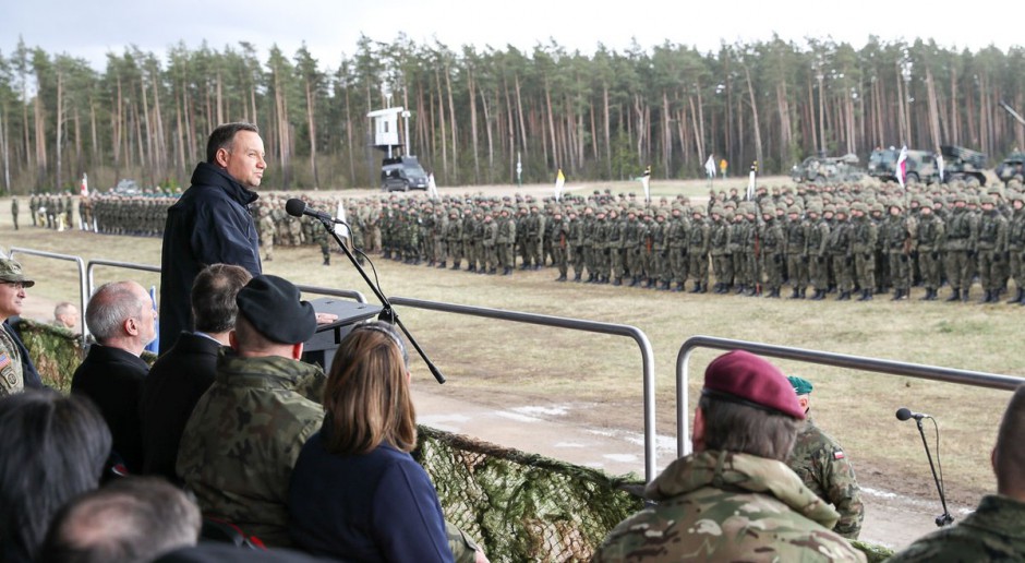 Powitania wojsk NATO. Prezydent Andrzej Duda: Na ten moment czekały pokolenia Polaków