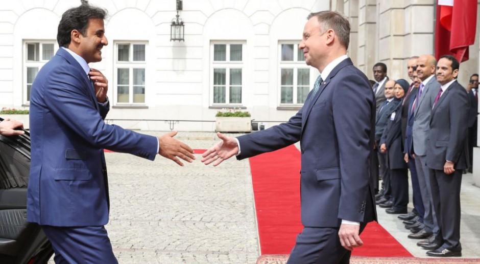 Emir Kataru rozpoczął oficjalną wizytę w Polsce