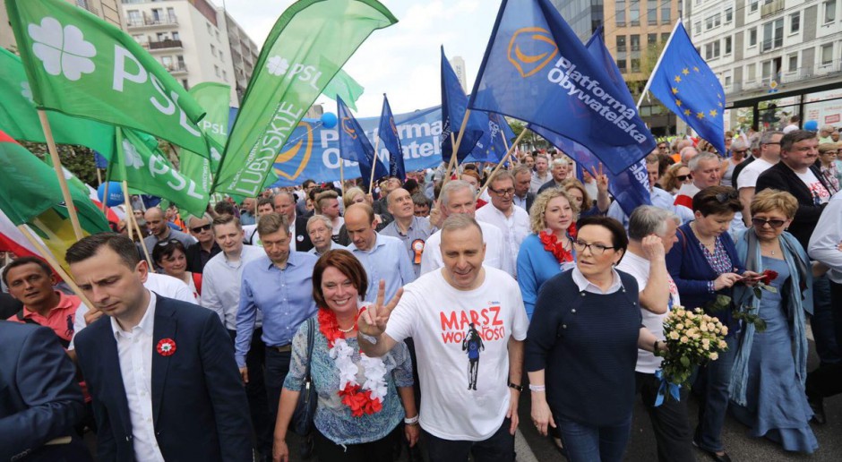 Marsz Wolności: Grzegorz Schetyna chce wspólnych list wyborczych opozycji