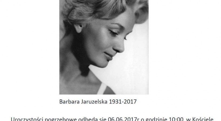Zmarła Barbara Jaruzelska, żona Wojciecha Jaruzelskiego