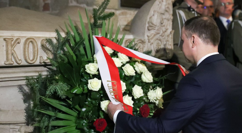 Prezydent: Tadeusz Kościuszko symbolem niezłomnej walki o wolną Polskę