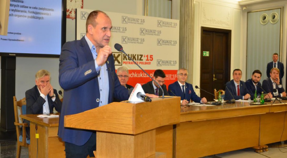 Paweł Kukiz: Zmiany w ordynacji wyborczej doprowadzą do duopolu partyjnego