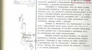 Ujawniono dokument MON z 1990 roku: "formuła spotkania poniżająca wobec prezydenta Jaruzelskiego"