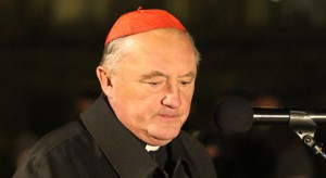 Kardynał Nycz odwiedził protestujących w Sejmie