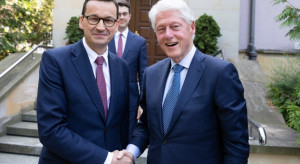 Premier Mateusz Morawiecki spotkał się z Billem Clintonem. 