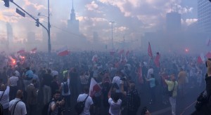 "Stop masowej imigracji" na Marszu Powstania Warszawskiego